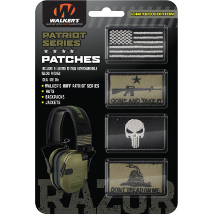WALKERS PATRIOT PATCH KIT FOR PATRIOT MUFF COME TAKT IT 4PC