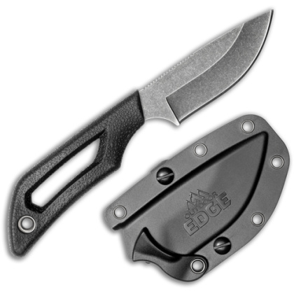 OUTDOOR EDGE PIVOT 2.5" FIXED DP PNT BLCK/STNWSH SS W/SHEATH