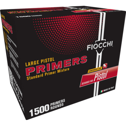 FIOCCHI PRIMERS LARGE PISTOL 12000 PACK CASE