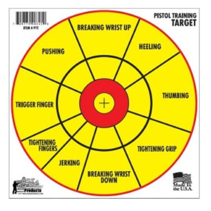 SPLATTER SHOT TARGET 12" BULLSEYE PISTOL TRAINING 6PK