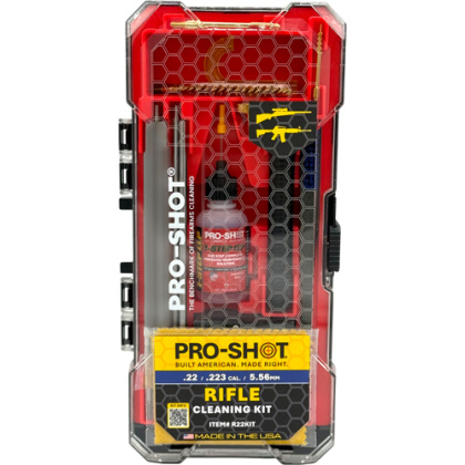 PRO SHOT RIFLE CLEANING KIT .22 CAL