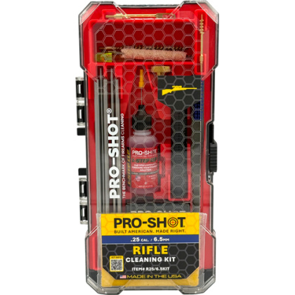 PRO SHOT RIFLE CLEANING KIT .25/6.5MM