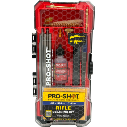 PRO SHOT RIFLE CLEANING KIT .30 CAL