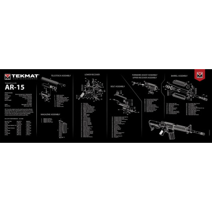 TEKMAT ARMORERS BENCH MAT ULTRA 15"X44" AR-15 BLACK