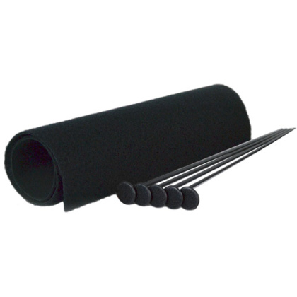 GSS SMALL RIFLE ROD KIT 5 BLK RIFLE RODS .22 CAL 19"X15"