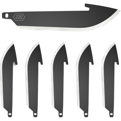 OUTDOOR EDGE 2.2" DROP POINT BLADE PACK BLACK BLADES 6-PACK