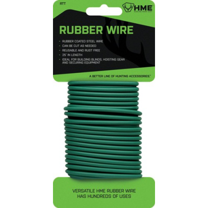 HME RUBBER WIRE 25' GREEN