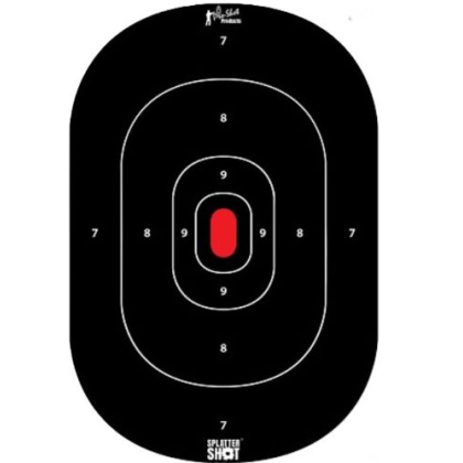SPLATTER SHOT TARGET 12"X18" SILHOUETTE SPLATTER SHOT 8PK