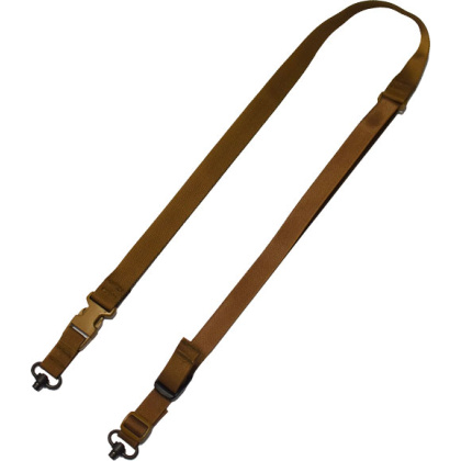TAC SHIELD SLING TACTICAL 2-POINT QD W/FAST ADJ COYOTE