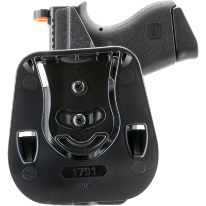 1791 KYDEX OWB PADDLE HOL MULT -FIT RH FOR GLOCK 43/43X BLACK