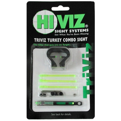 HIVIZ SHOTGUN DEER/TURKEY SET TRIVIZ 1/4"-3/8" VENT RIBS