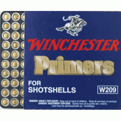 WINCHESTER PRIMERS 209 SHOTSHELL 5000 PACK CASE