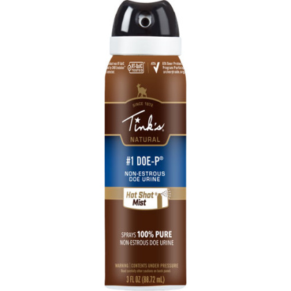 TINKS DEER LURE #1 DOE-P NON ESTRUS HOT SHOT MIST 3OZ. AERO