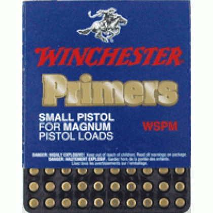 WINCHESTER PRIMERS SMALL PISTOL MAGNUM 5000 PACK CASE